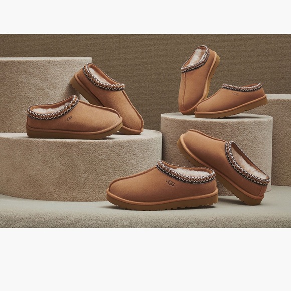 UGG Tasman Brown Suede Slippers - Picture 4 of 13